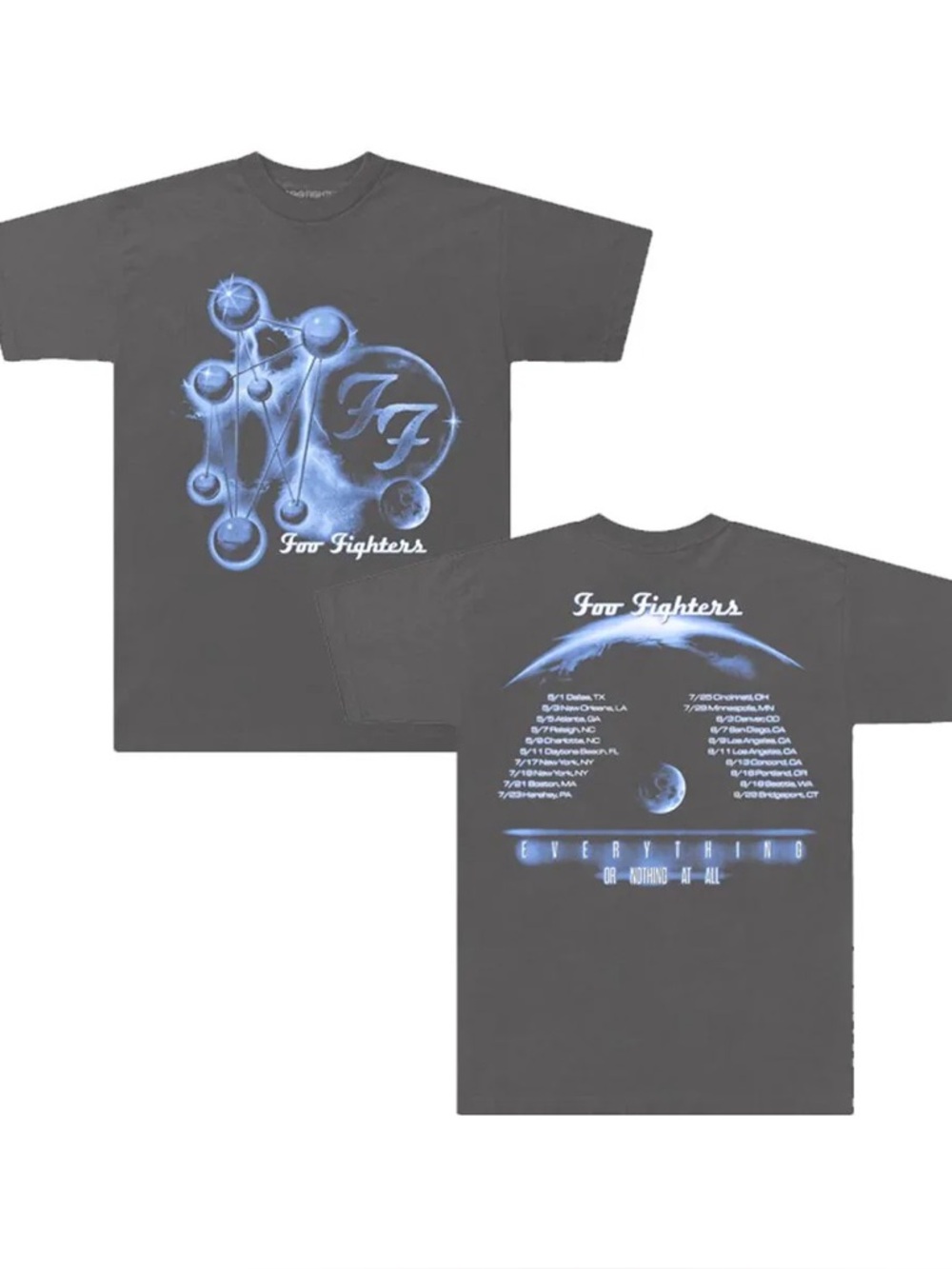 Foo Fighters official merchandise 2XL 2024 tour shirt
